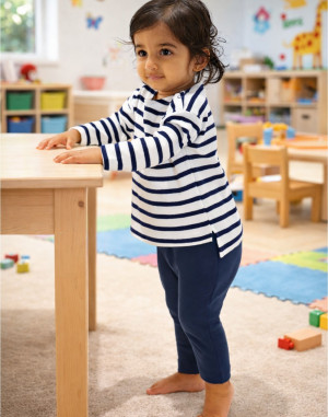 BZ52 - Babybugz - T-shirt Breton Top bébéBZ52 - Babybugz - Marinière BébéBABYBUGZ